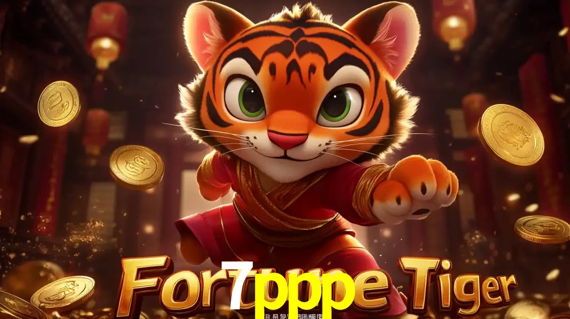 O carismático mascote do jogo de slot Fortune Tiger, um tigre fofo em pose de artes marciais, pronto para trazer sorte e multiplicadores de ganhos no cassino online 7ppp.